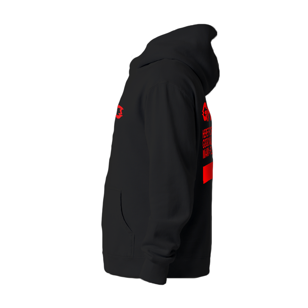Here For Good Music Black Hoodie
