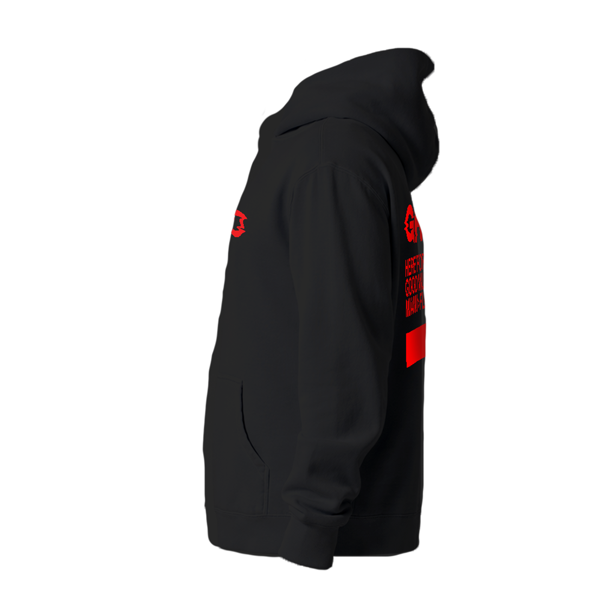 Here For Good Music Black Hoodie