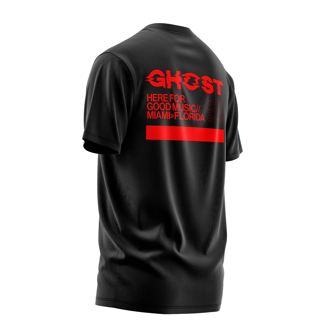 Here For Good Music Black T-Shirt
