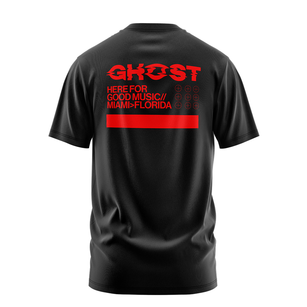Here For Good Music Black T-Shirt