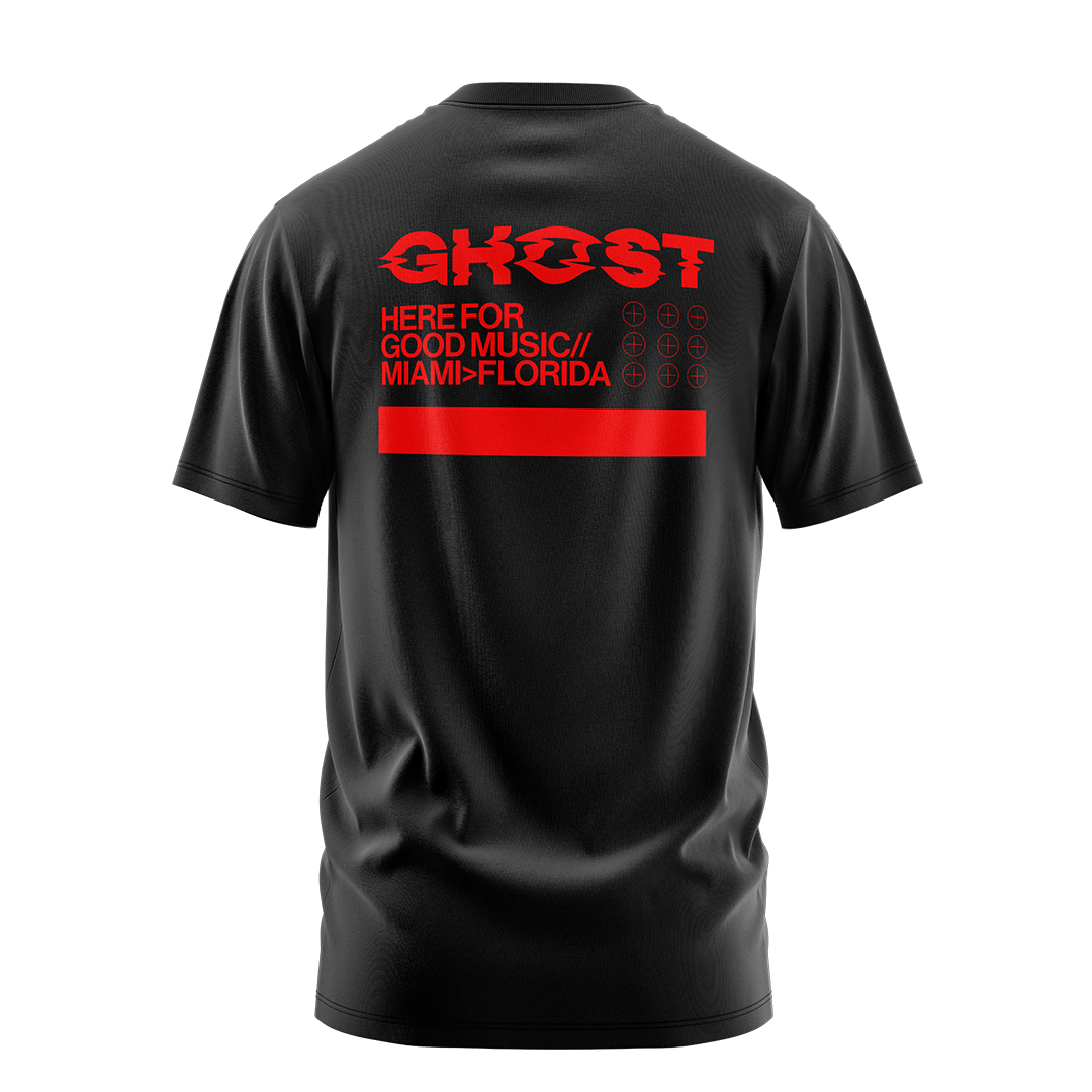 Here For Good Music Black T-Shirt
