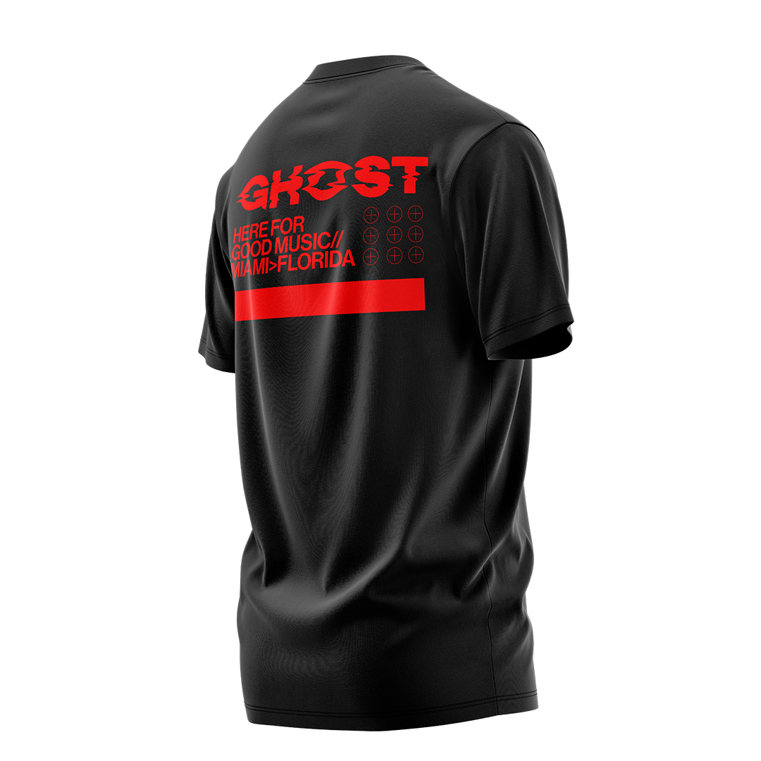Here For Good Music Black T-Shirt